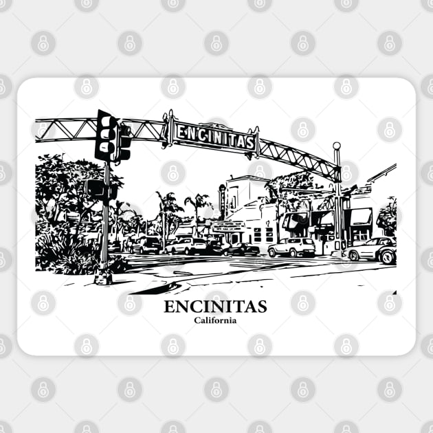 Encinitas - California Sticker by Lakeric